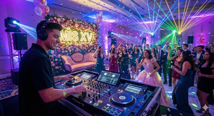 DJ fiesta XV quince años celebración