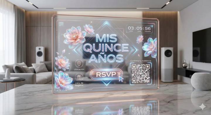 Invitación digital para XV años quinceañera quinces