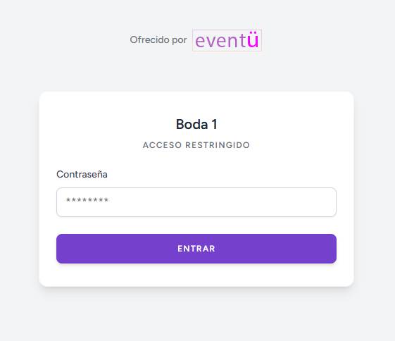 Acceso personalizado para el cliente