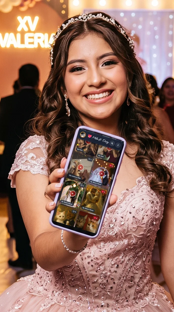 Galería online de para fiesta de quinceañera