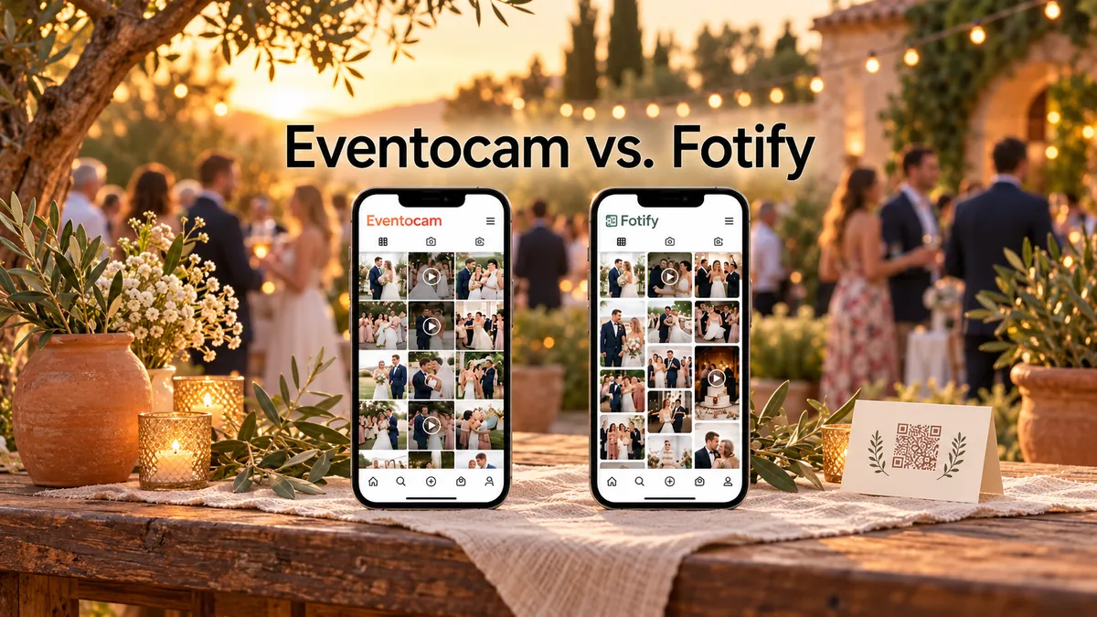 Eventocam vs Fotify: comparativa para compartir fotos de eventos