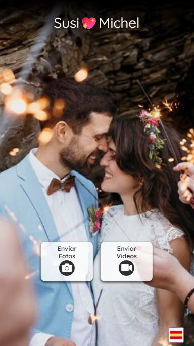 La mejor solución para obtener los videos y fotos de un matrimonio con solo capturar un código QR. Ideal para bodas y matrimonios