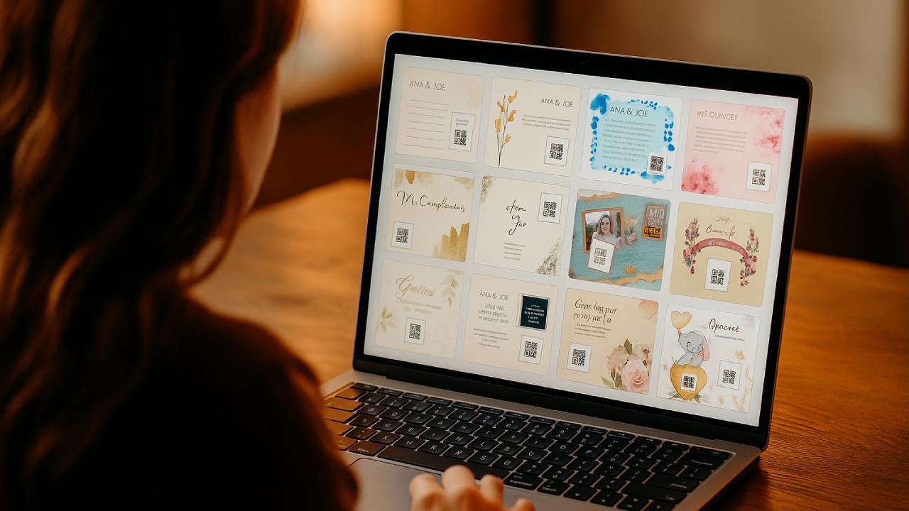Plantillas Canva para eventos Gratis y con QR