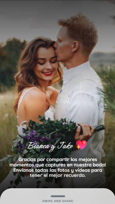 Collect wedding photos and videos using Eventocam