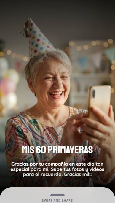 Celebrate your anniversary and collect all photos and videos with a QR code